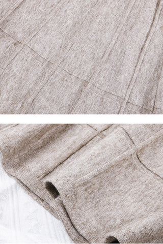 Retro mid-length knitted skirt