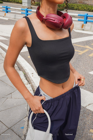 High Waist Short I-shaped Vest camisole