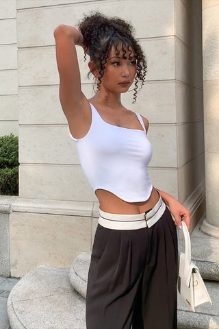 High Waist Short I-shaped Vest camisole